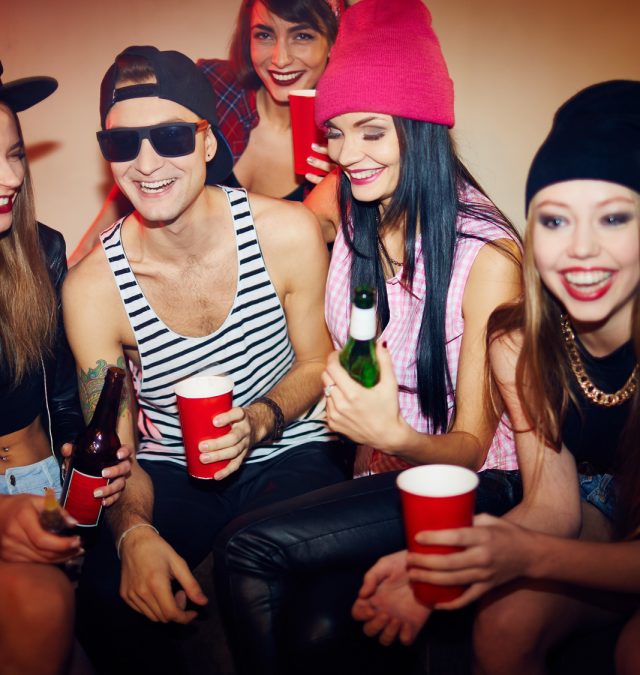 Friends Chilling at Club Party preselection