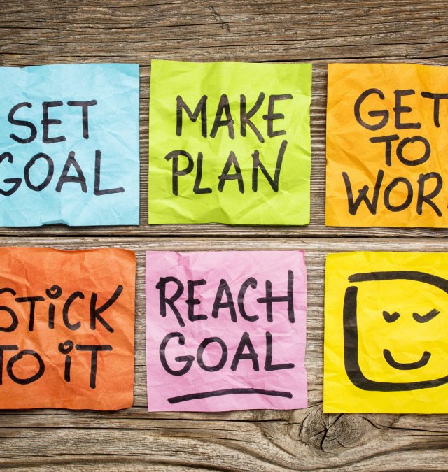 set and reach goal concept plan with consistency